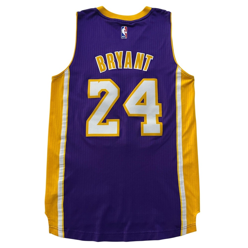 2016 Kobe Bryant Lakers Jersey #24 Adidas Swingman Purple S NBA Basketball Retro